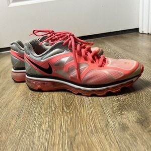 Nike Air Max 2011 Sneakers Women's 9 Pink Silver Mesh Tennis Shoes 487679-103